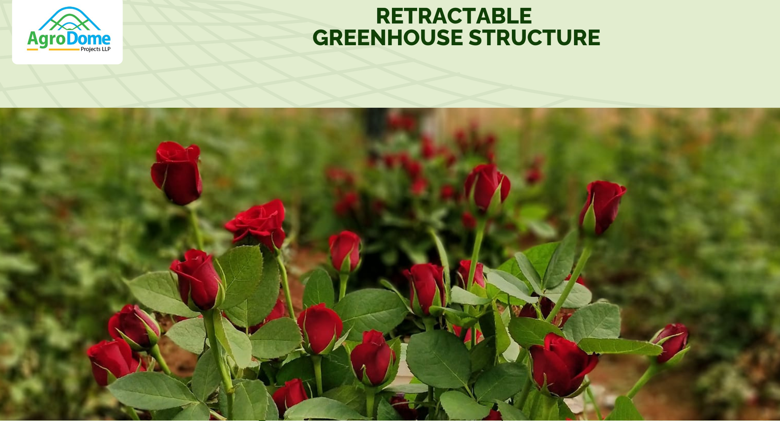 Innovation in Sustainable Agriculture – The Retractable Greenhouse Structure by AgroDome Projects LLP